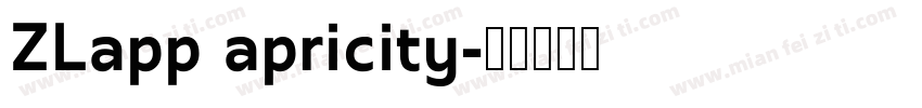ZLapp apricity字体转换